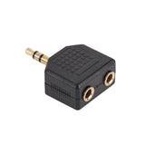Adaptor 3.5st Tata-2x3.5st Mama Gold ZLA0294 cu Sunet Stereo