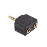 Adaptor 3.5st Tata-2x3.5st Mama Gold ZLA0294 cu Sunet Stereo