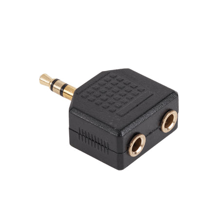 Adaptor 3.5st Tata-2x3.5st Mama Gold ZLA0294 cu Sunet Stereo