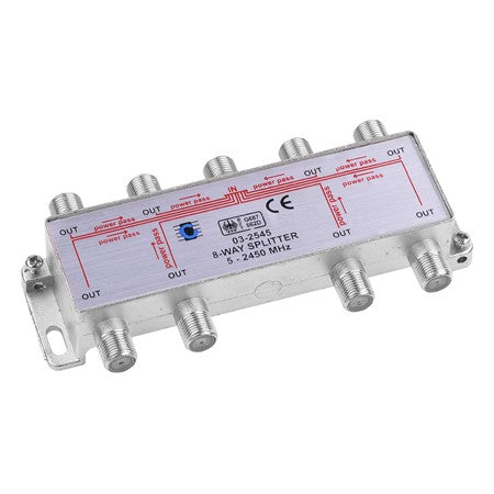 Splitter 8 Cai Power Pass 5-2450 Mhz ZLA0639