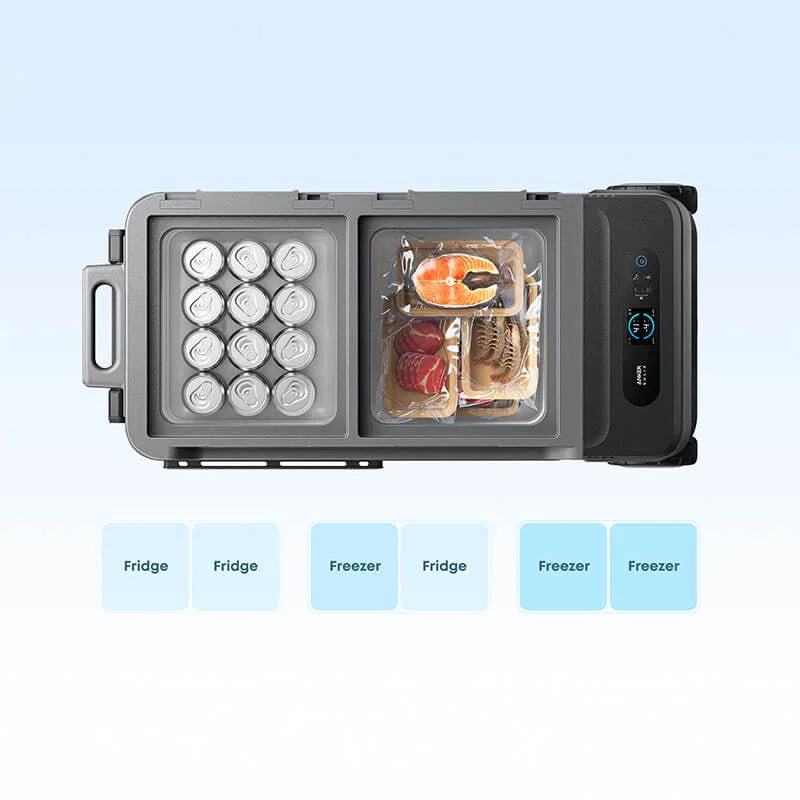 Anker SOLIX EverFrost 2 58L Electric Cooler, Portable Fridge for Camping & Travel