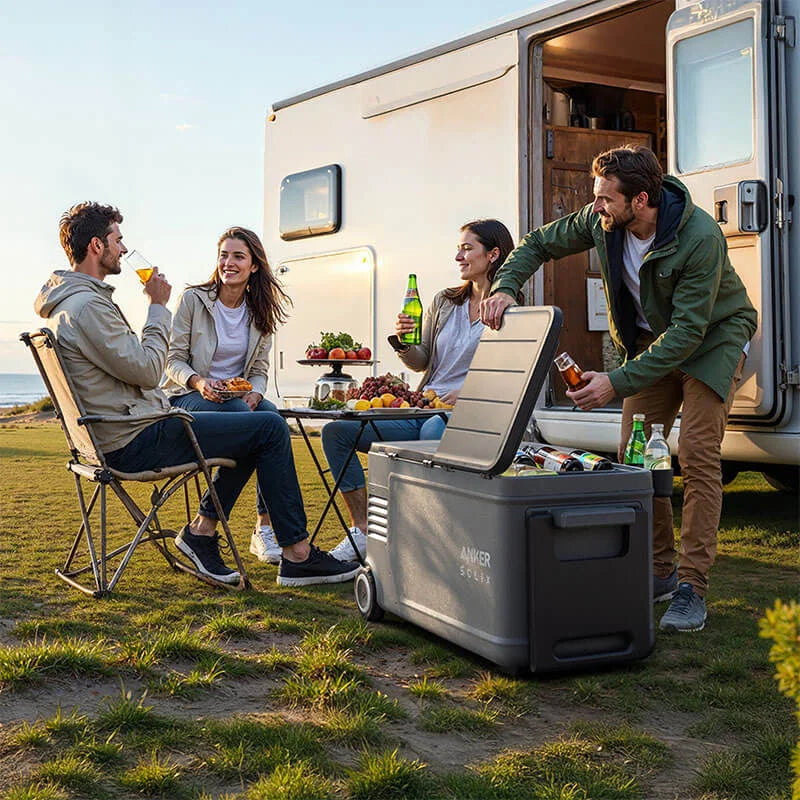 Anker SOLIX EverFrost 2 58L Electric Cooler, Portable Fridge for Camping & Travel
