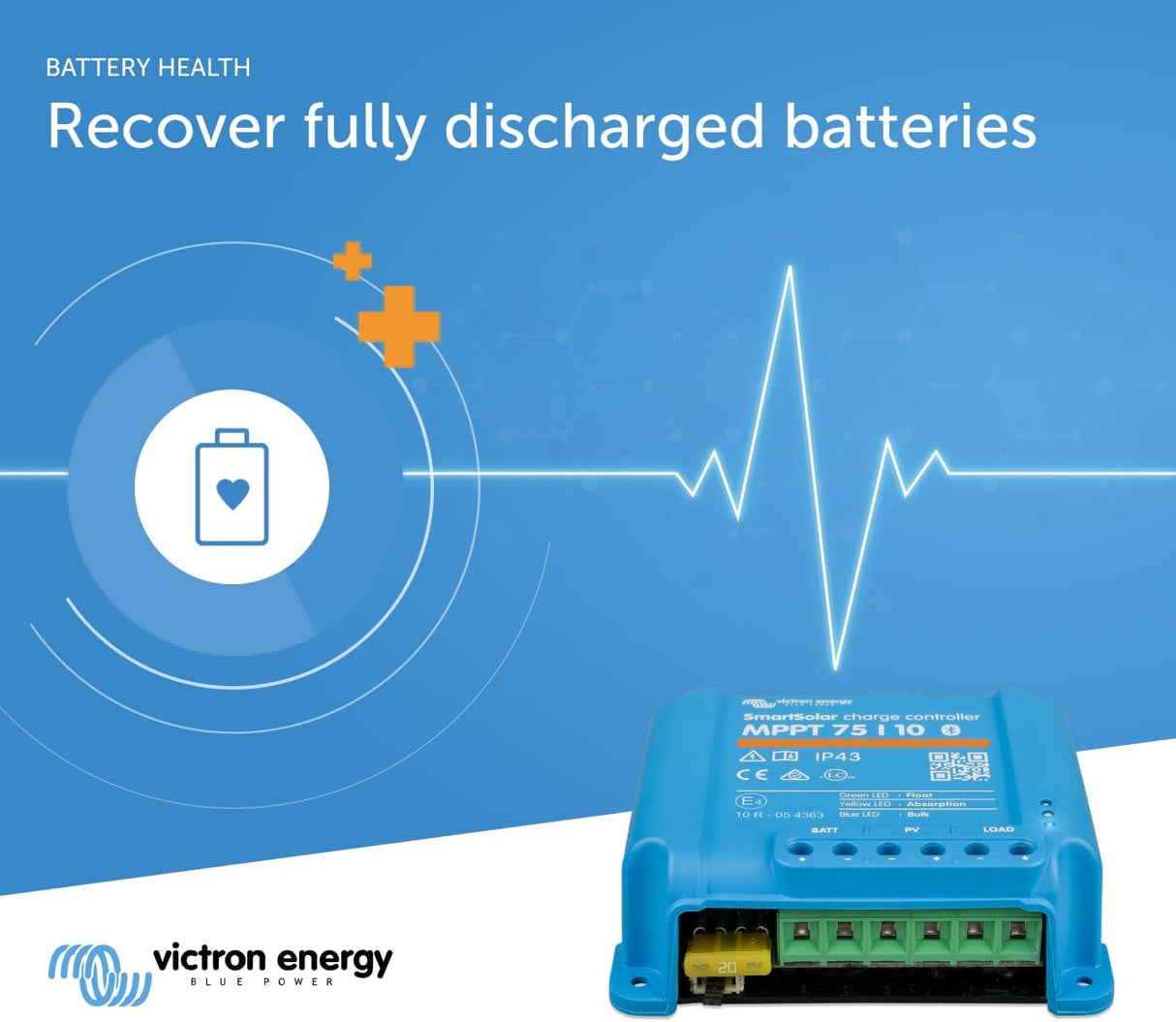 Victron Smartsolar MPPT 75/10 10A 12V 24V solar charge controller