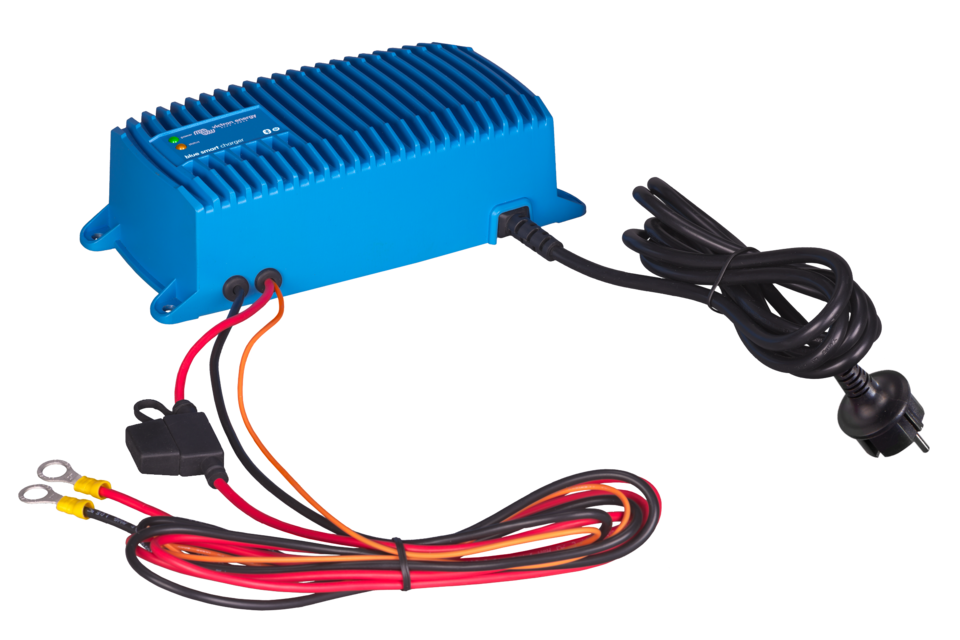 Victron Energy Blue Smart IP67 Smart Marine Battery Charger 12V 7A, Trickle Charger and Desulfator for Boat, ATV, RV, Lithium and Deep Cycle Batteries
