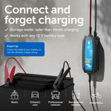 Victron Energy Blue Smart IP65 Smart Car Battery Charger 12V 5A, Trickle Charger for Car Battery and Desulfator for Motorcycle, ATV, RV, Lithium and Deep Cycle Batteries