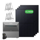 Anker SOLIX Solarbank 3 E2700 Pro Balcony Solar Kit 5.4kWh – 1× BP2700 + 4×440W Panels with Mounting System