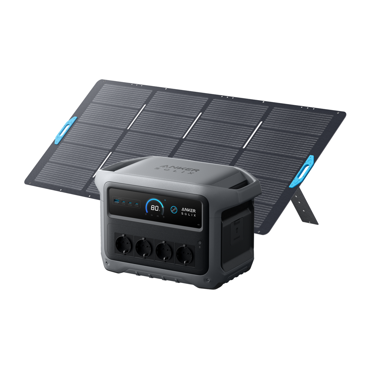 Anker SOLIX C1000 Gen2 1024Wh 2000W Solar Generator Kit with 400W Solar Panel