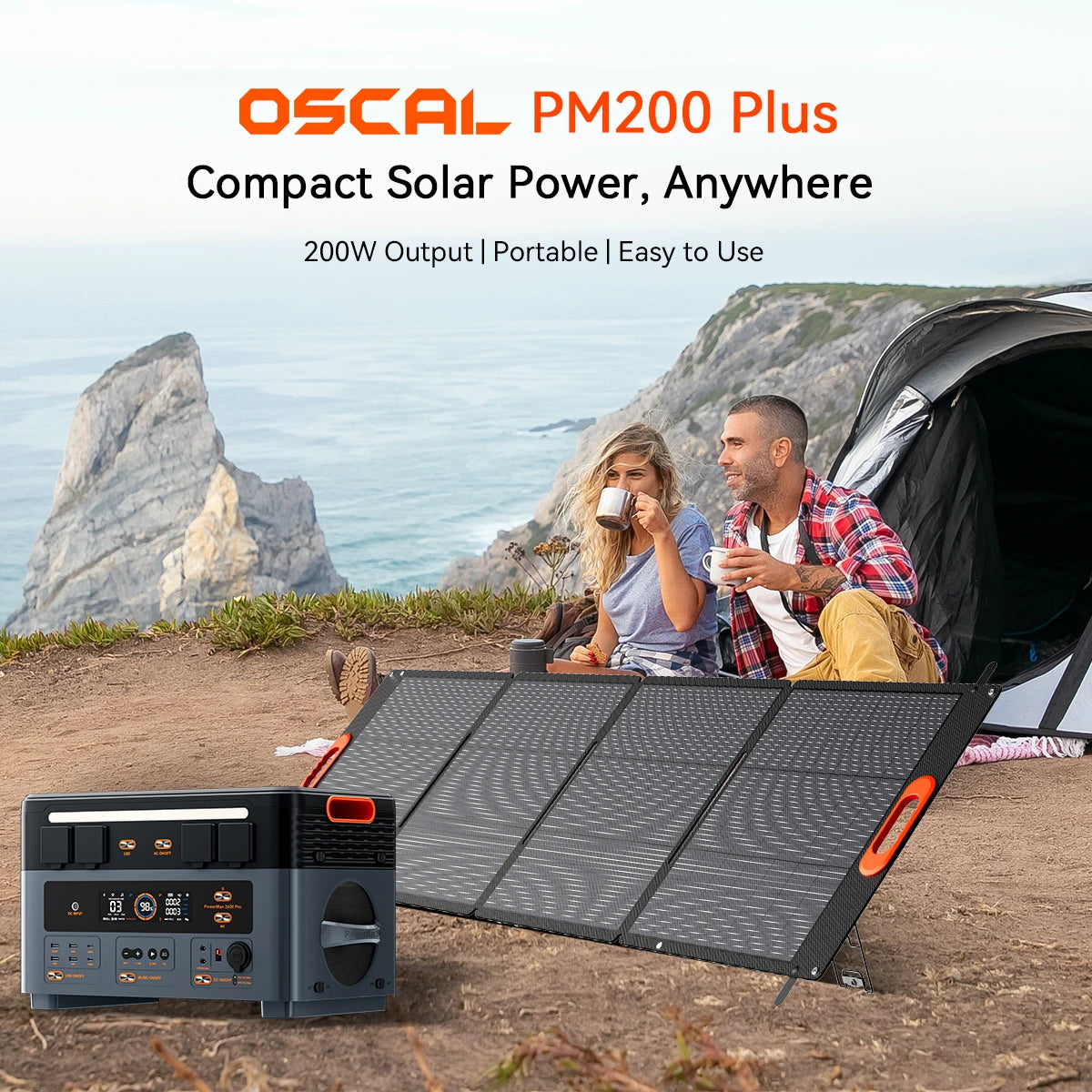 Oscal PM200 Plus 200W portable solar panel