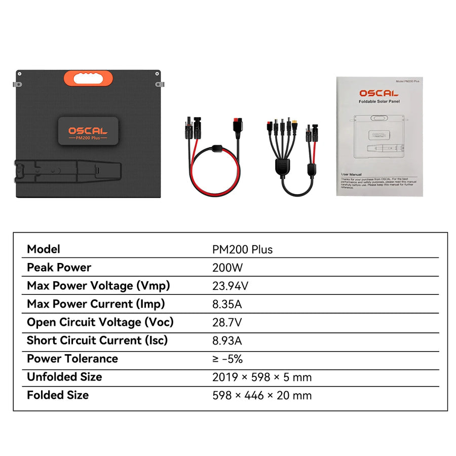 Oscal PowerMax 6000 Solar Generator Kit 3600Wh 6000W + 2×200W Solar Panels